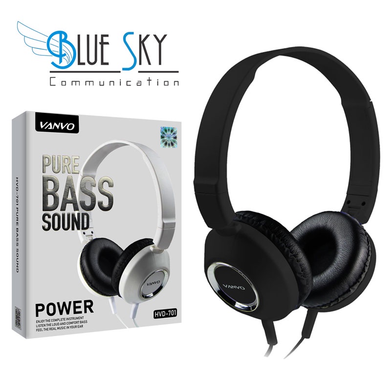 HEADPHONE HEADSET EARPHONE BANDO VANVO HVD-701