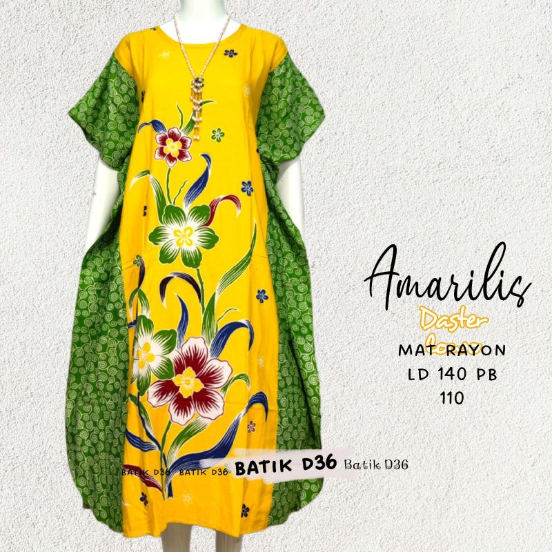 Daster Amarilis kelelawar baju tidur rumah jumbo remaja batik wanita homeydress