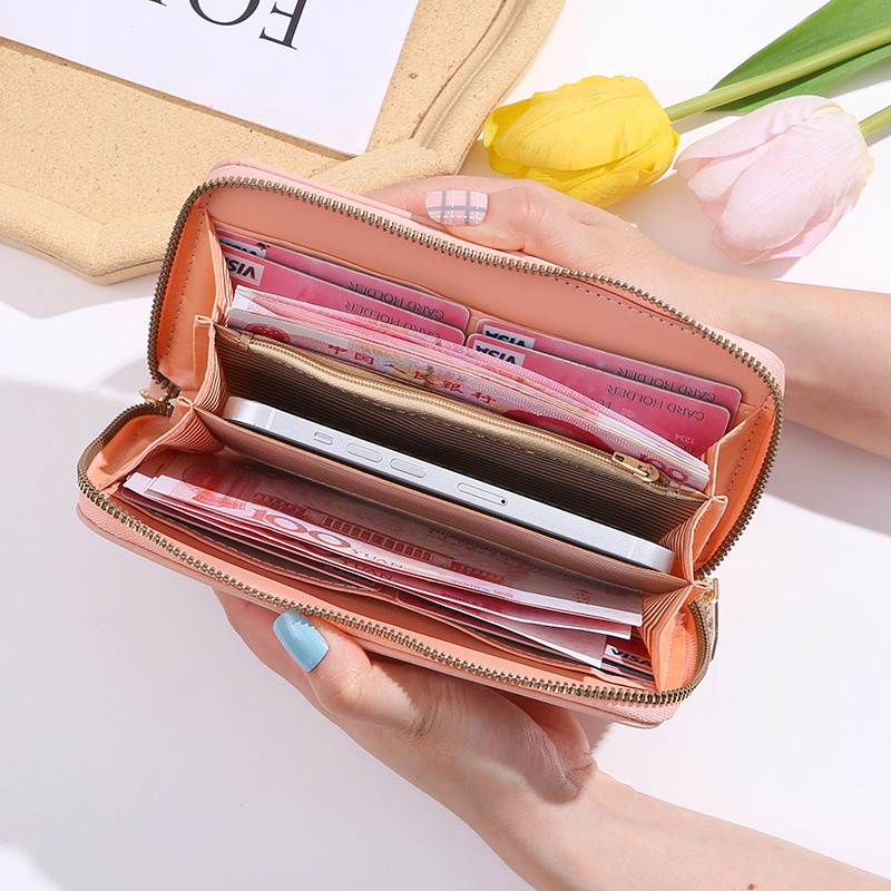 Dompet Panjang Import JX 667 - Dompet wanita Model Terbaru - Dompet Murah Berkualitas - Dompet Kekinian 2022- Dompet Wanita Motif Bordir