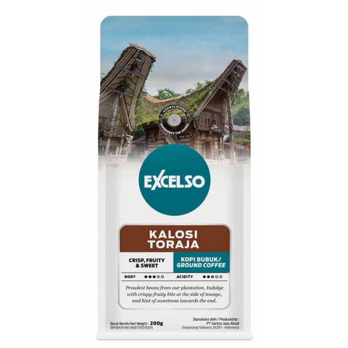 

t01thy Excelso Kalosi Toraja Coffee 200 Gram Ds20X11