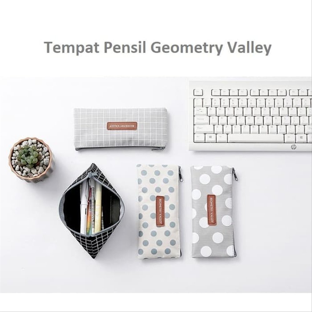

TP0054 Tempat Pensil Geometry Valley Pencil Case Tempat Kosmetik