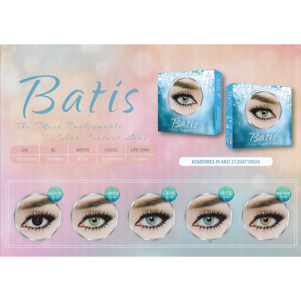 [ Normal ] Softlens Batis Color Kotak