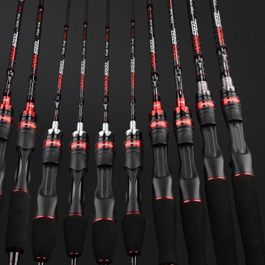 Rod Kastking Max Steel BaitCasting Spinning Joran Pancing 2pcs Ujung ➙➟ ☇ Ready )┓