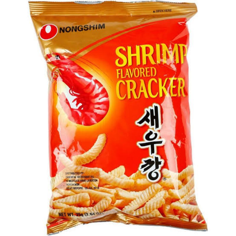 

[75gr] NongShim Shrimp Craker ORIGINAL Snack - Makanan Ringan ala Korea