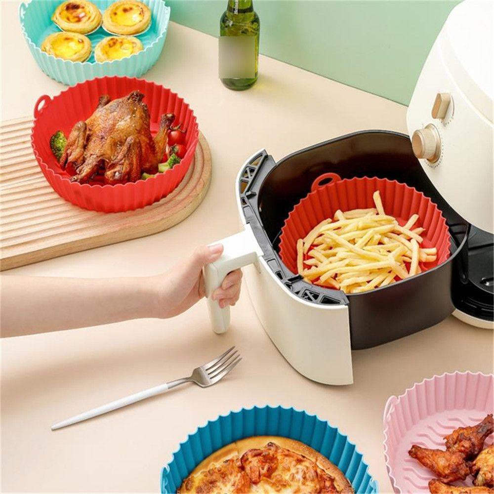 Preva Air Fryer Silicone Pot Roti Fried Chicken Multifungsi Non Stick Baking Basket Pizza Plate Pengganti Liners Steamer Liner