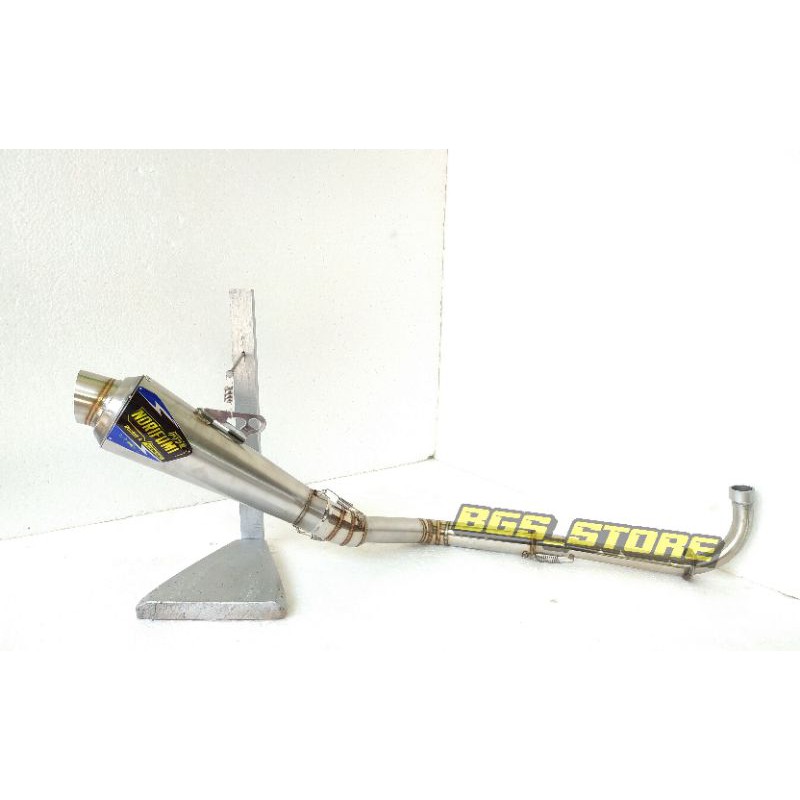 Knalpot NORIFUMI kolong buat Supra X 125 . Supra fit . Blade . Revo . karisma dll