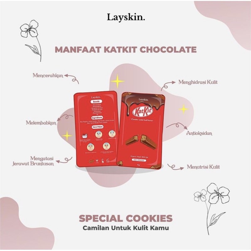 [buy 5 free 1] MASKER ORGANIK SPECIAL COOKIES BY LAYSKIN