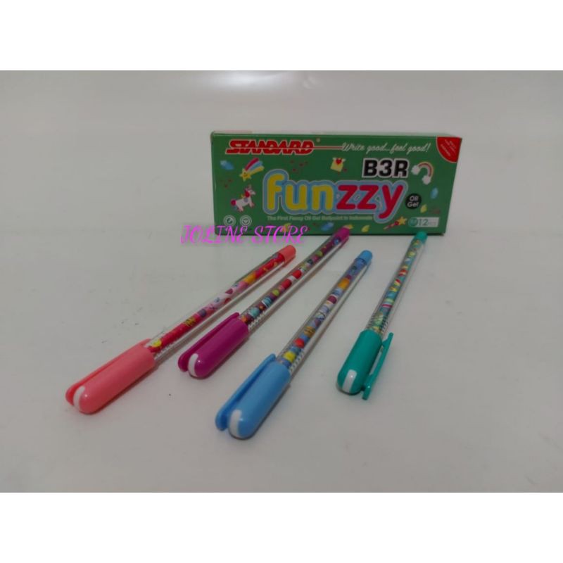 

Pulpen Black Oil Gel Standard Funzzy - Bolpen Hitam Murah - Ballpoint Gel