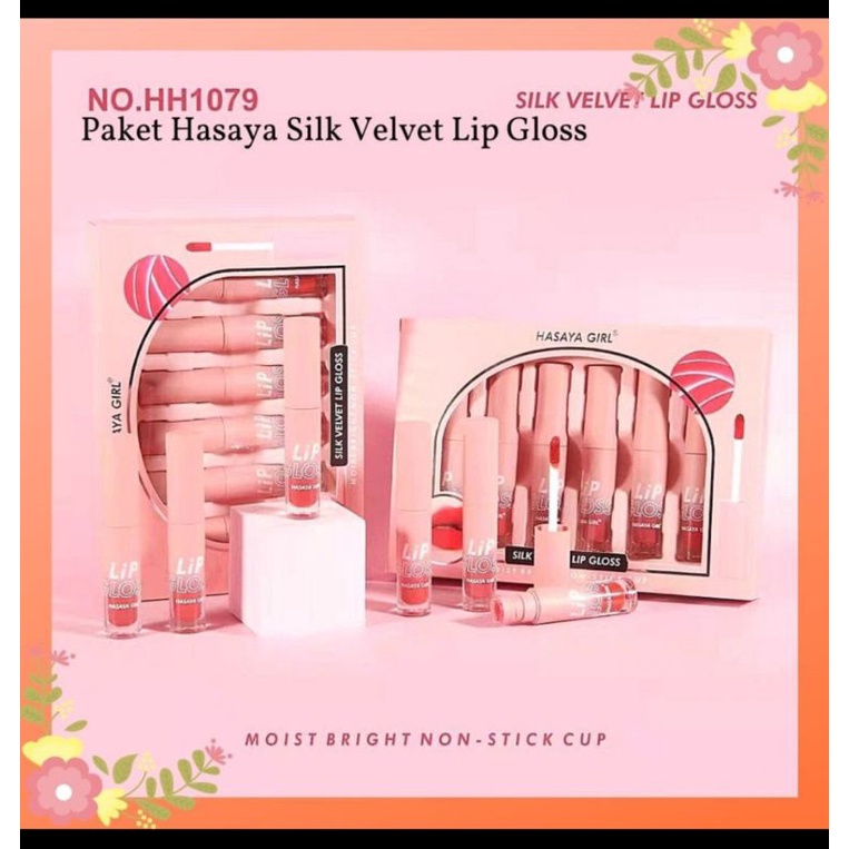 HASAYA GIRL SILK VELVET LIPGLOSS (isi 6)