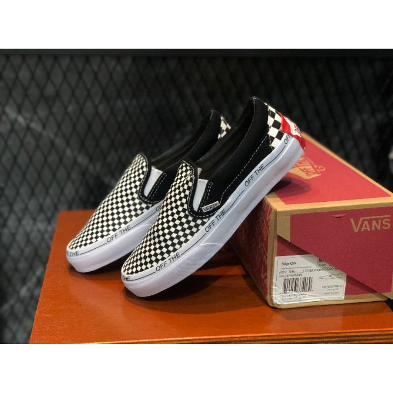 VANS SLIP ON OFF THE CHECKER MIXED