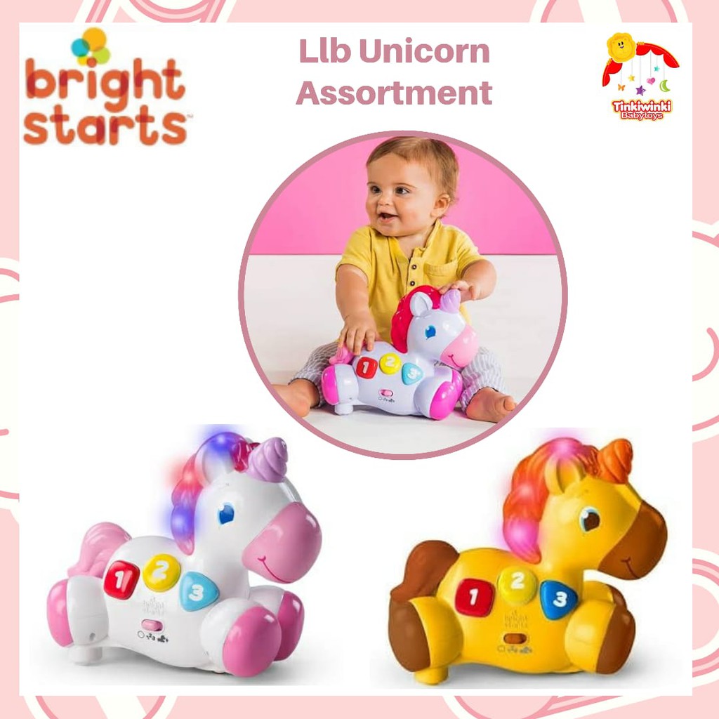 bright starts glow and run unicorn PINK dan ORANGE