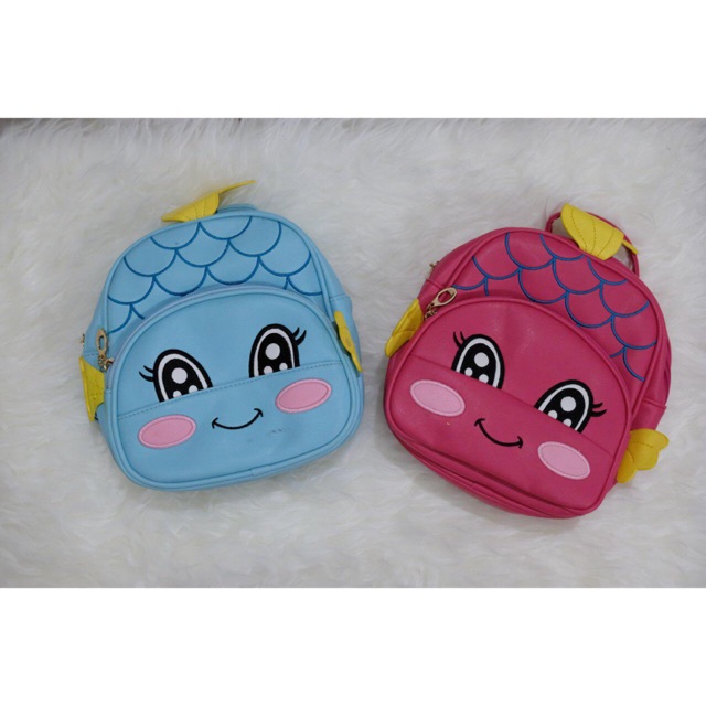 Tas anak import motif ikan