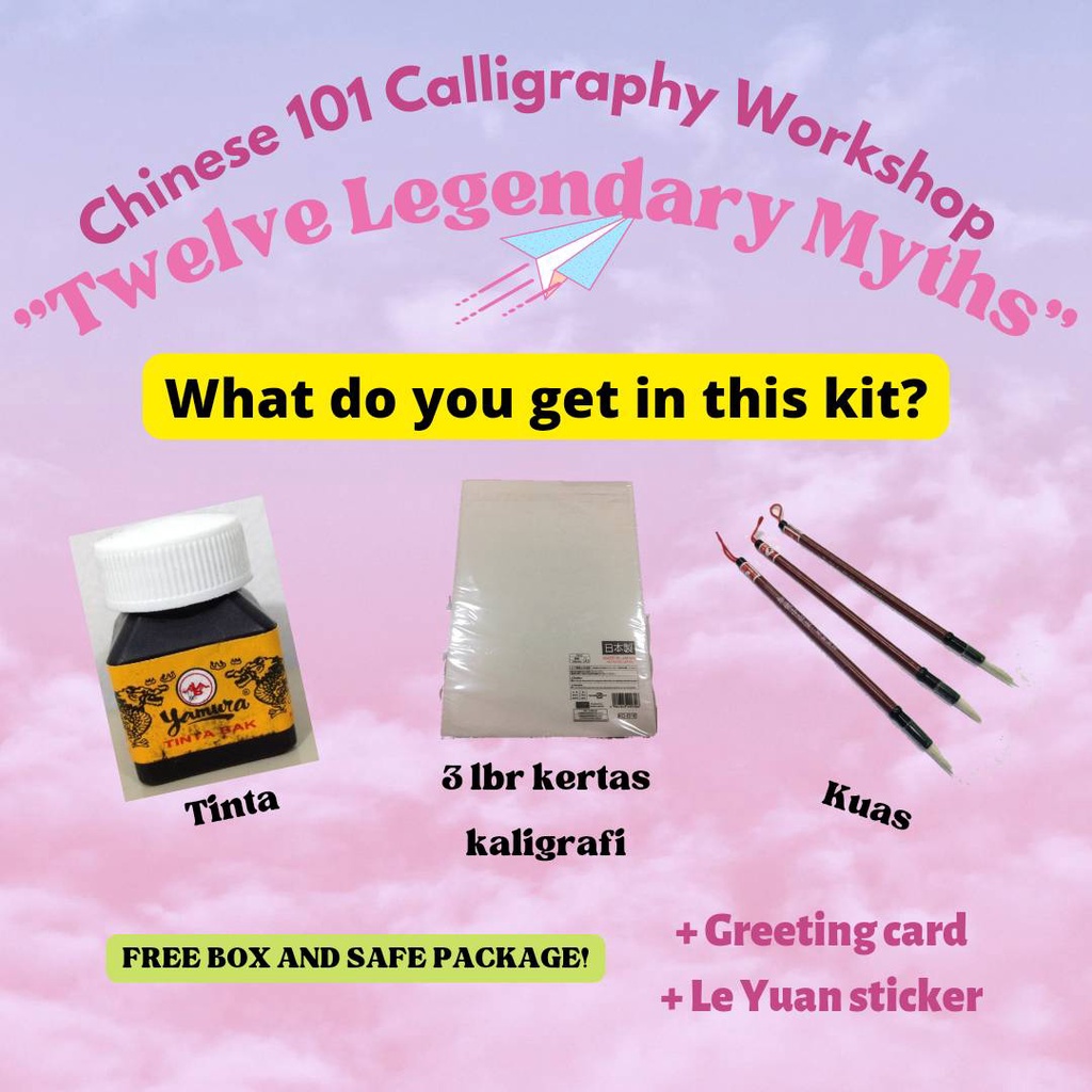 

Kit kaligrafi|Kertas kaligrafi|Kuas bulu (Fun) kaligrafi|Tinta khusus kaligrafi