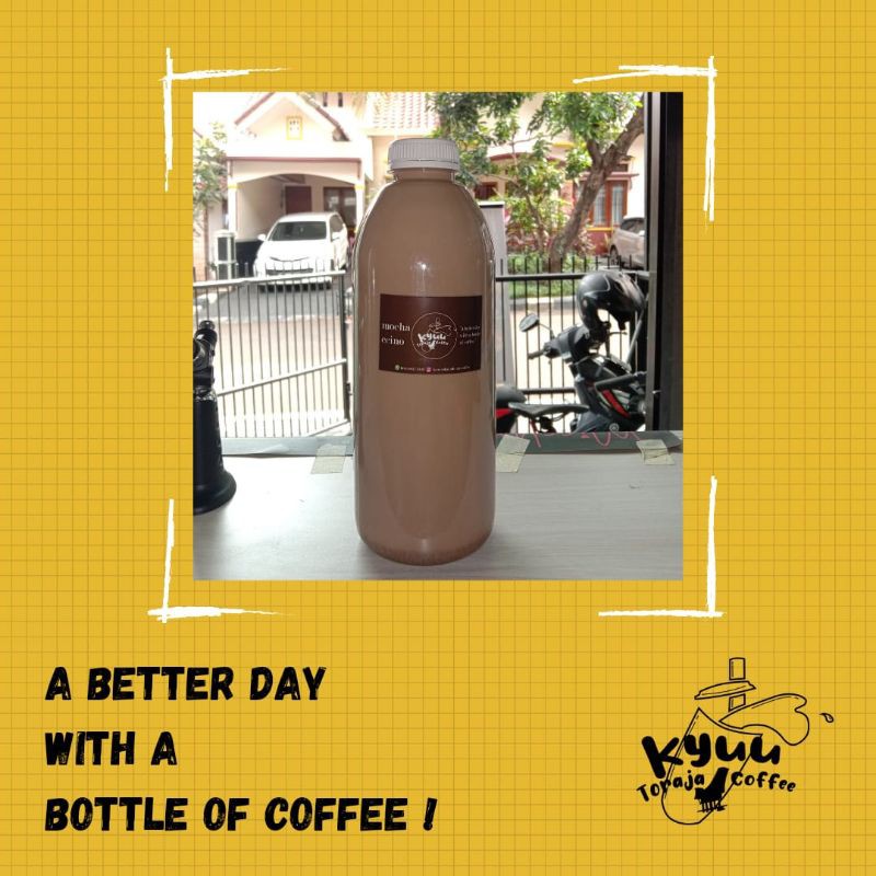 

KOPI BOTOLAN 1 LITER | Kyuu Toraja Coffee - Kopi Botol 1 Liter