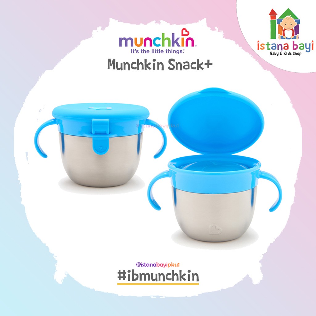 Munchkin Snack Plus Stainless Steel Snack Catcher - Tempat Snack