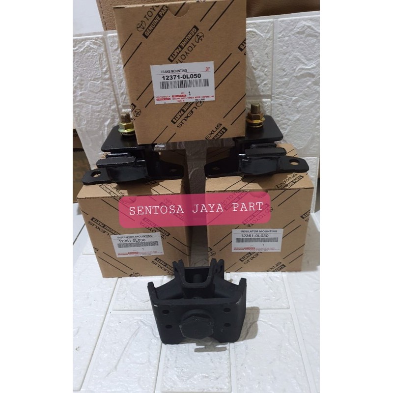 ENGINE MOUNTING SET INNOVA FORTUNER HILUX DIESEL 3PC ORIGINAL