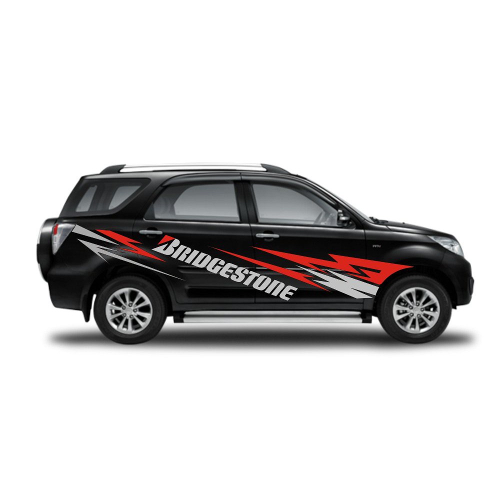 cuting stiker custom mobil Terios rush fortuner pajero terbaru