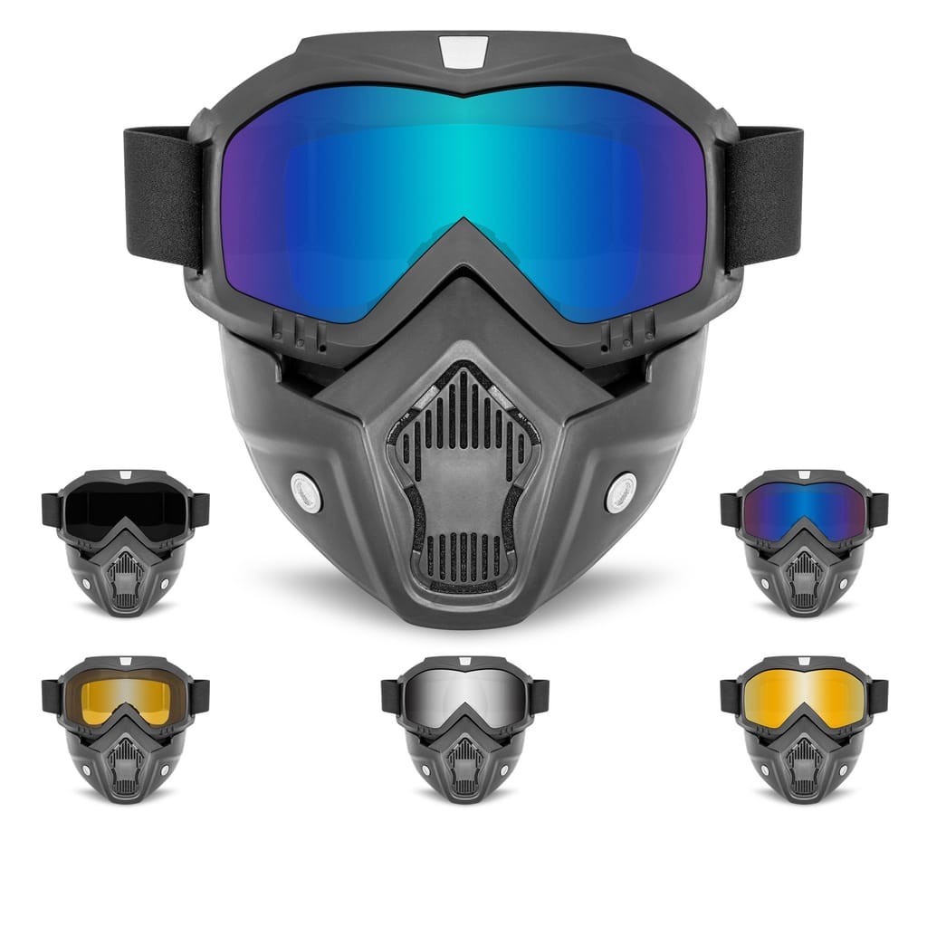 kacamata full face googles mask helm motor pria helm bogo motorcross