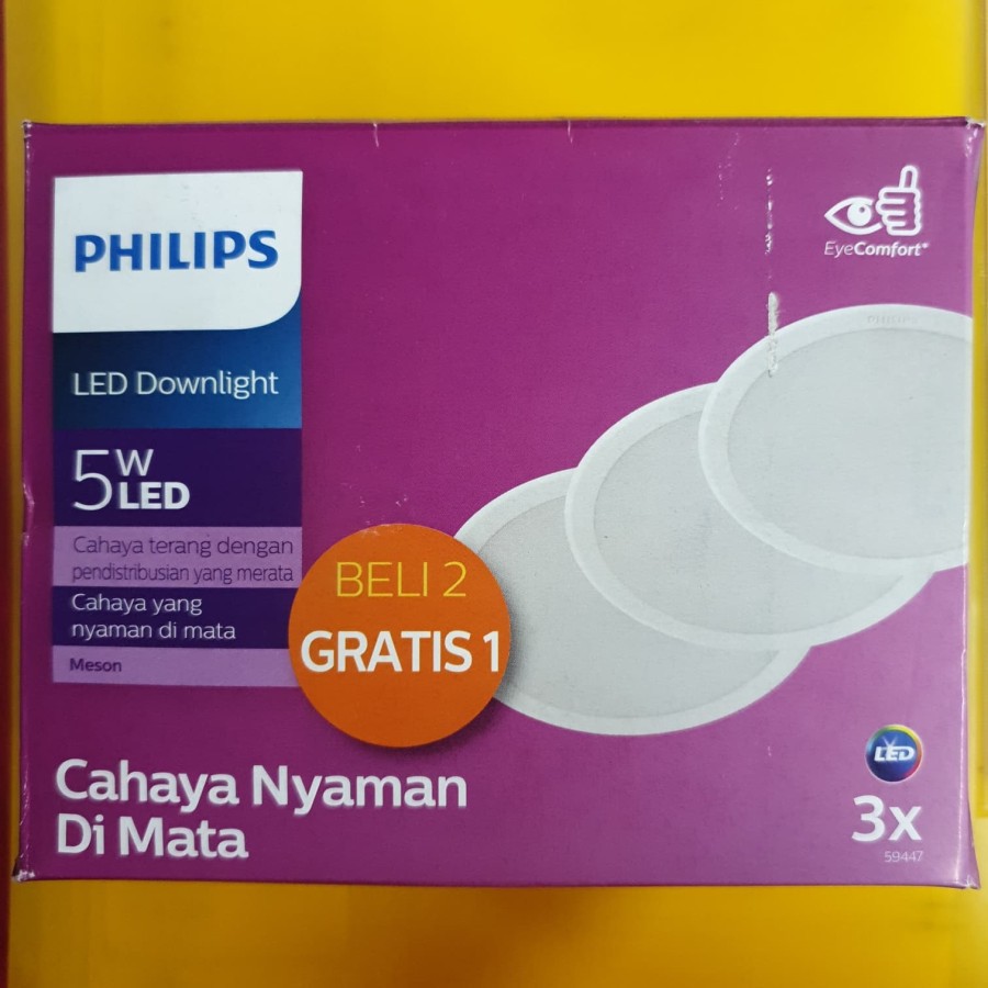 PHILIPS LED Downlight Multipack Messon 3,5 W 5W 9W 13W - Beli 2 Gratis 1