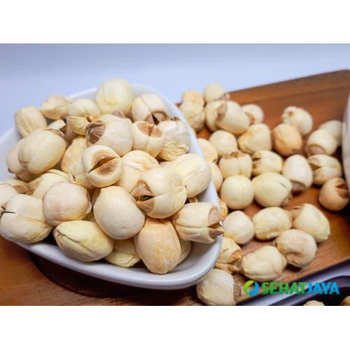 

AMPUH BIJI TERATAI/ WHITE LOTUS SEED / LIAN ZHI / LIENCI / LIEN CI 100 GRAM !!!!