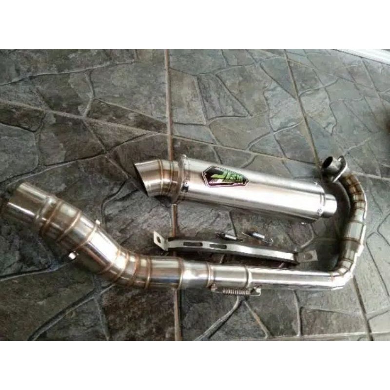 knalpot JRM Megapro CB GL Tiger Leher Bom