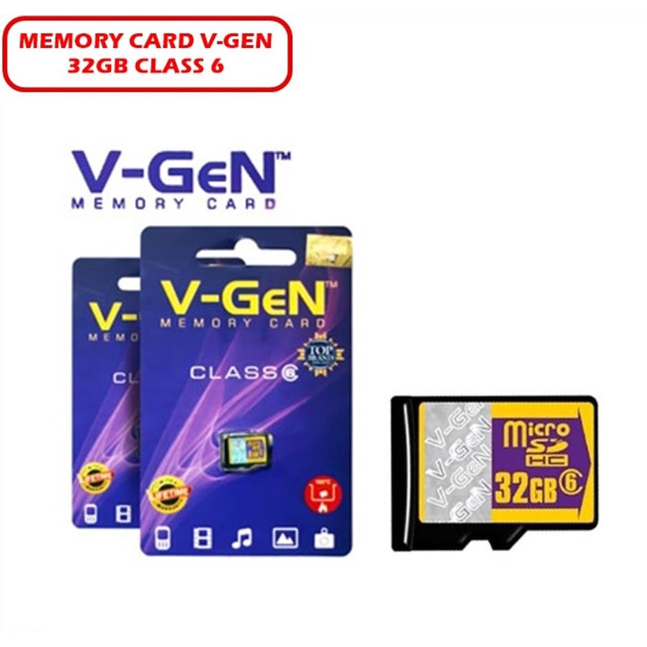 V-GEN MEMORY CARD 4GB/8GB/32GB CLASS 6 &amp; CLASS 10 MIRCRO VGEN ORIGINAL