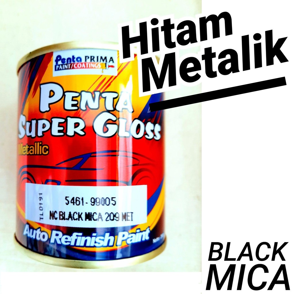 Cat Black Mica 209 Met Penta Super Gloss Hitam Metalic 1Kg