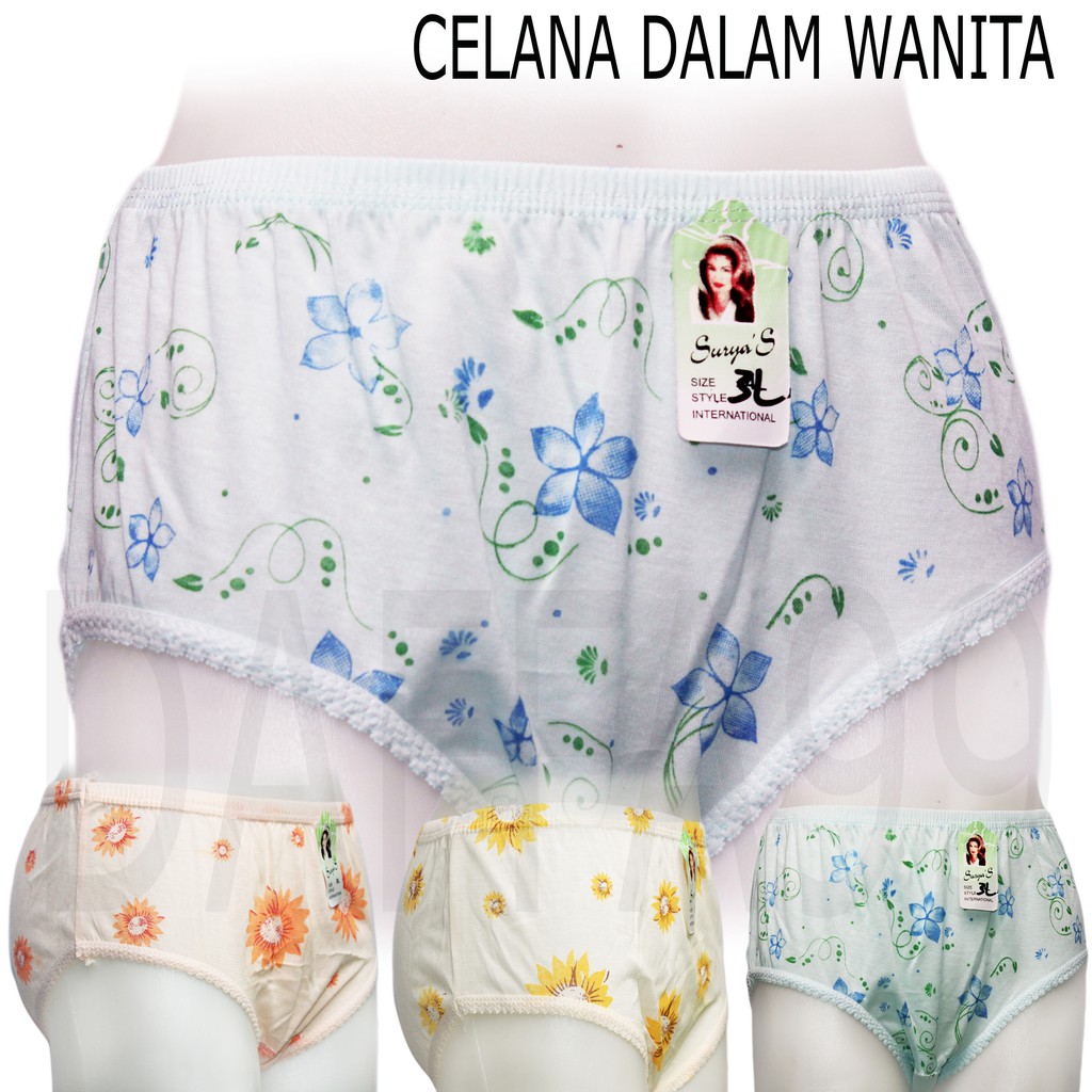 (SMLXL3L4L5L6L)12 PCS CD WANITA MURAH / UNDIES CELANA DALAM WANITA LUSINAN / CD WANITA CELANA DALAM