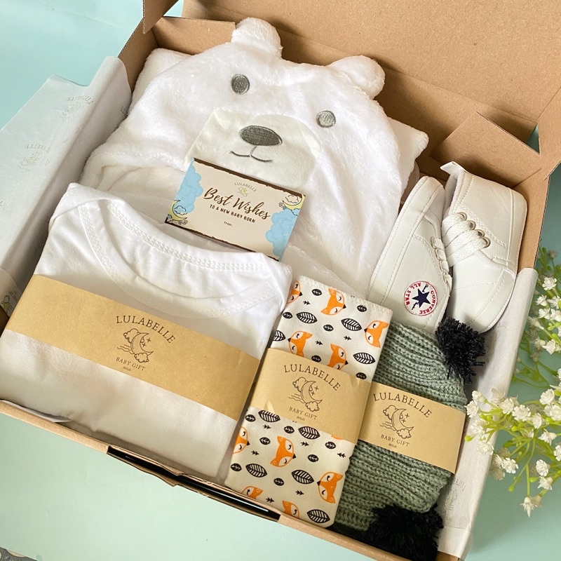 HAMPERS BAYI | KADO LAHIRAN BAYI / NEWBORN GIFT / HAMPERS BABY-POLAR BEAR