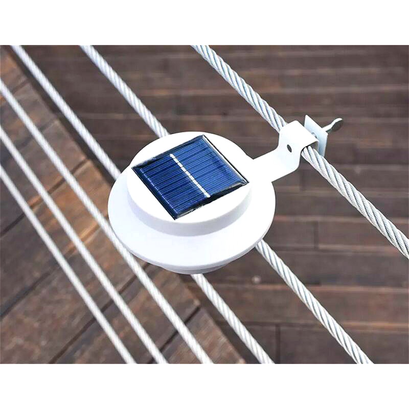 Lampu Cantel tembok list genteng atap Tenaga Surya Solar Panel 3 LED taman outdoor waterproof