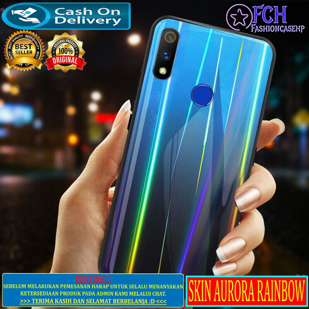 VIVO S1/S1PRO/V9/V11/V11PRO/V15/V15PRO/V17PRO/V19/Y11/Y12/Y15/Y17 GARSKIN AURORA RAINBOW/SKIN AURORA-1