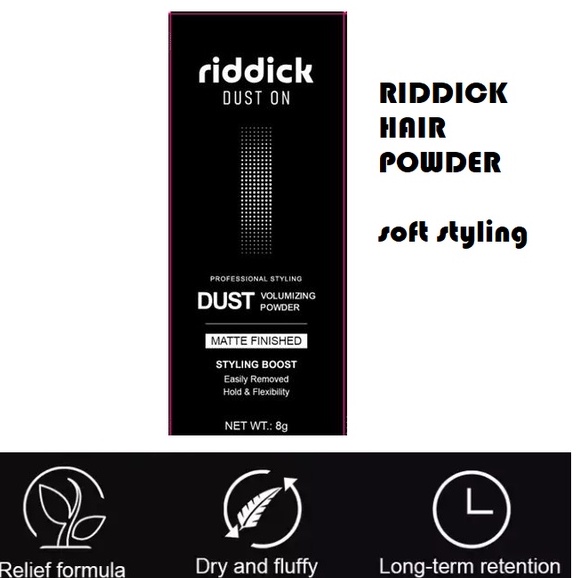Riddick Hair Powder Man/Women Dust It Styling Matte Texture Increase Hair Volume