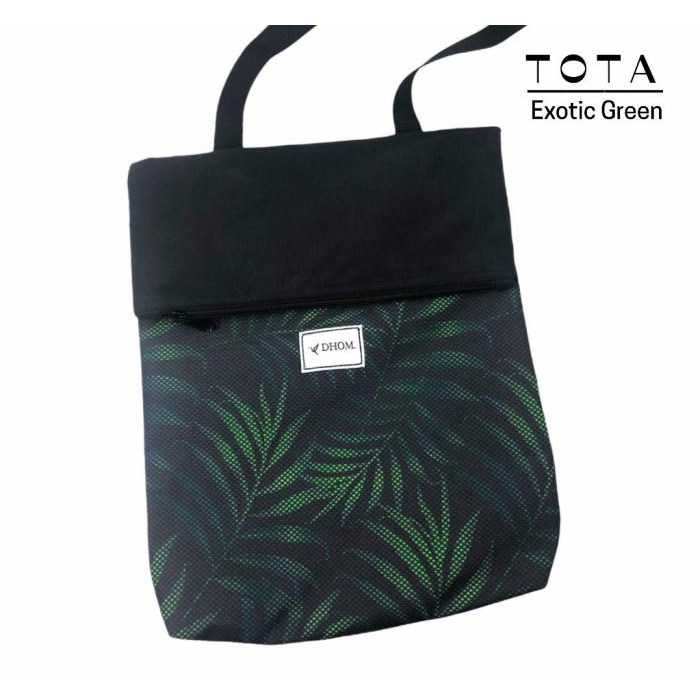 TERLARIS Totebag 2 in 1 Tas Ransel Laptop DHOM Tota Exotic Green New Stock