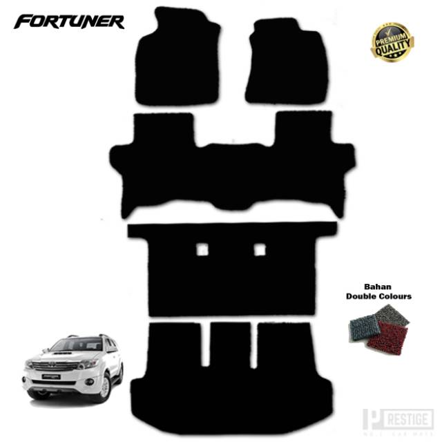 PRESTIGE - KARPET MOBIL - PREMIUM - TOYOTA FORTUNER OLD - FULL BAGASI - COIL MAT