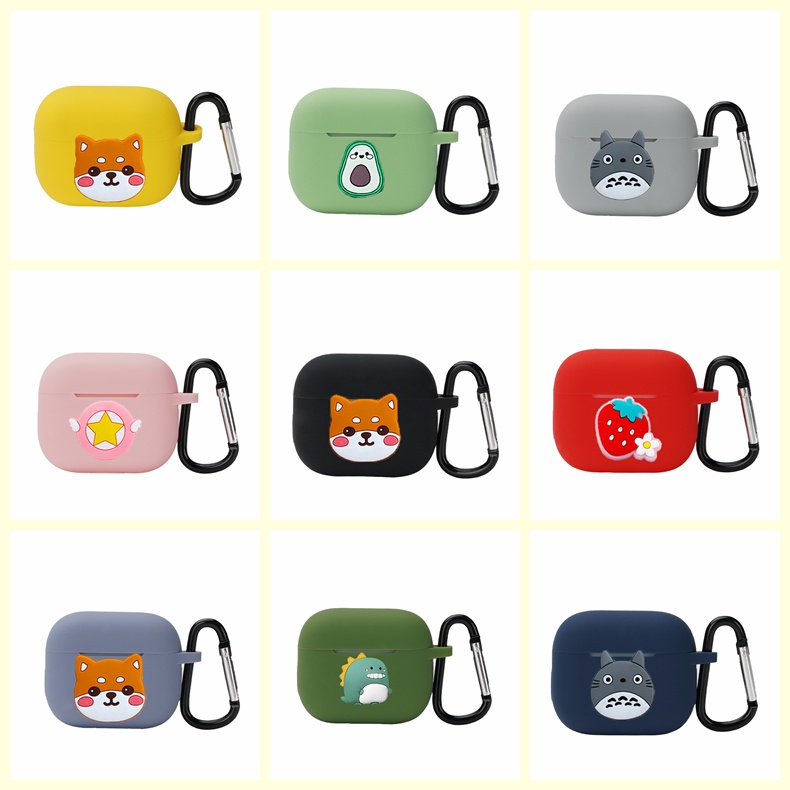 Terbaru Kompatibel Untuk Airpods 3case Kartun Lucu Earphone case Airpods Non-slip Silikon case Kompatibel Untuk Airpods1 2 PRO Protect Cover