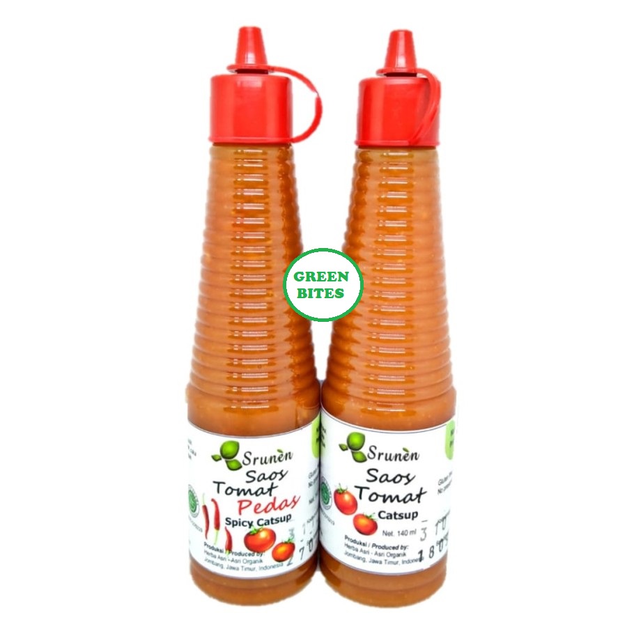 

Srunen Saos Tomat & Saus Pedas Gluten Free - Non MSG 140ml