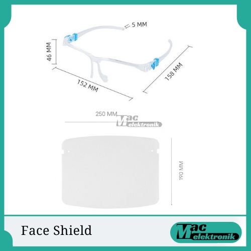 FACE SHIELD KACAMATA / FACESHILED ARTIS / FACE SHIELD NAGITA / FACE SHIELD FRAME