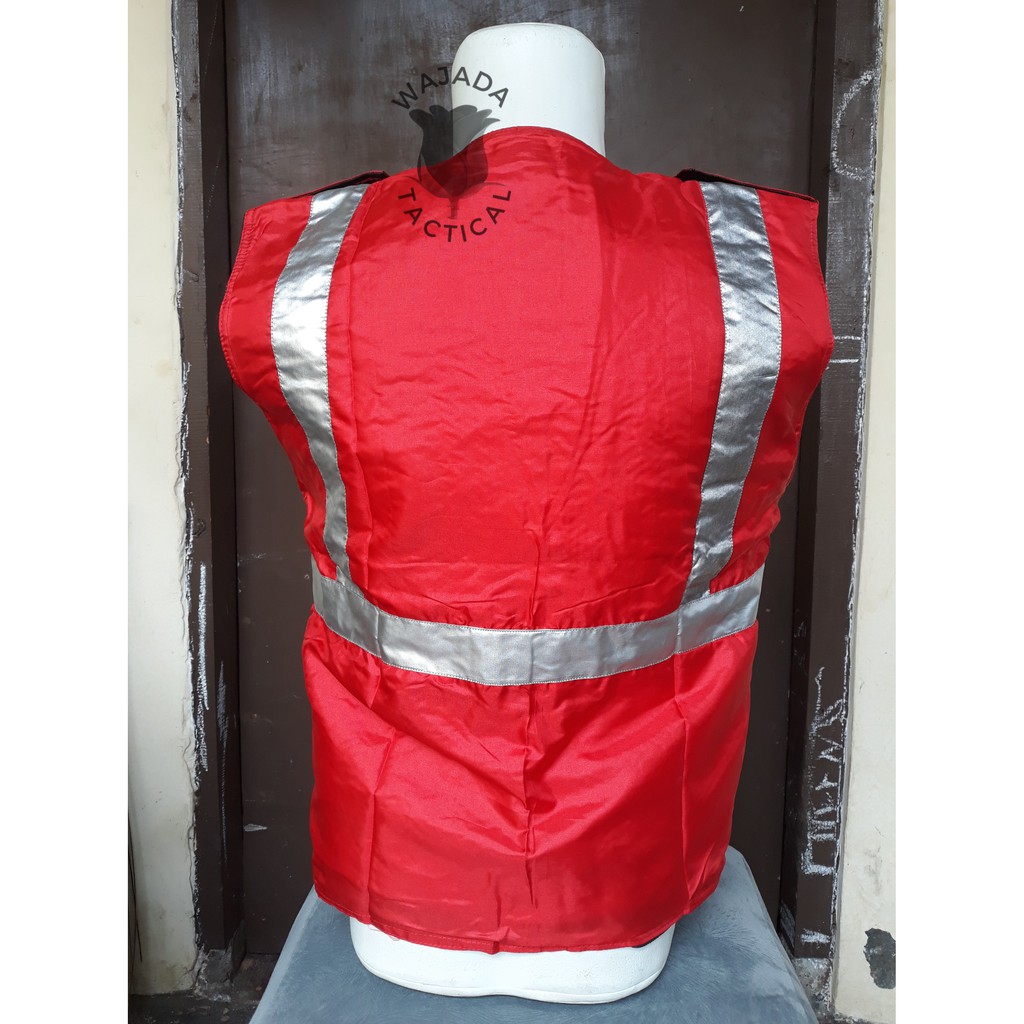 Rompi Proyek Parasit Safety Merah