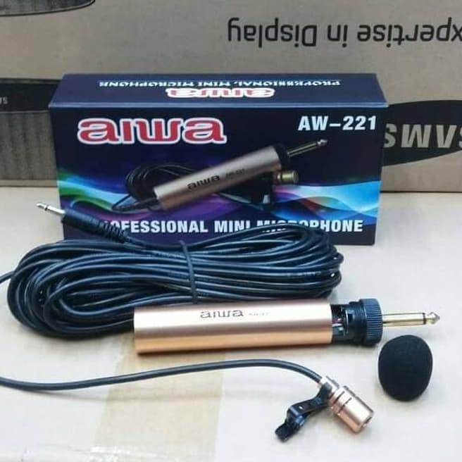 MIC JEPIT AIWA AW 221 MICROPHONE CLIP ON AIWA AW221 MIC IMAM MASJID