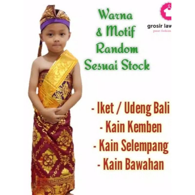 Baju Adat Bali Anak - Kostum Tari Legong Bali Anak