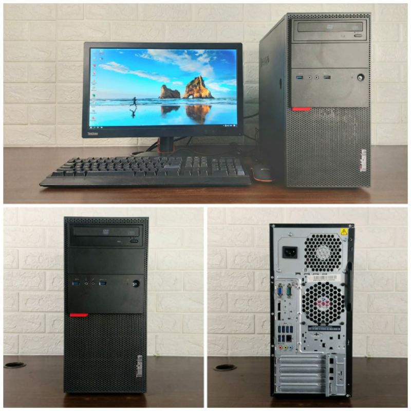 Paketan PC Lenovo M900 Core i5 Gen6 Ram 4GB DDR4 HDD 500 GB Led 20in Second Berkualitas