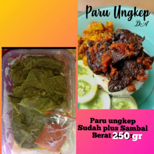 

Paru Ungkep berat 250gr sudah plus Sambal
