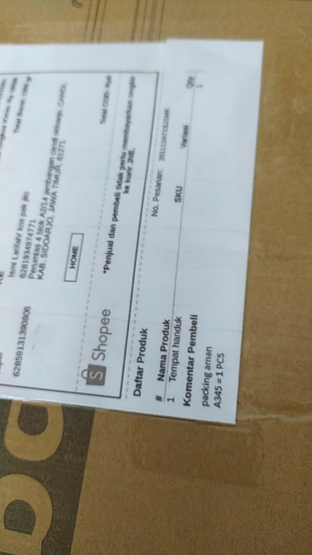 Gantungan Handuk Dinding Kamar Mandi