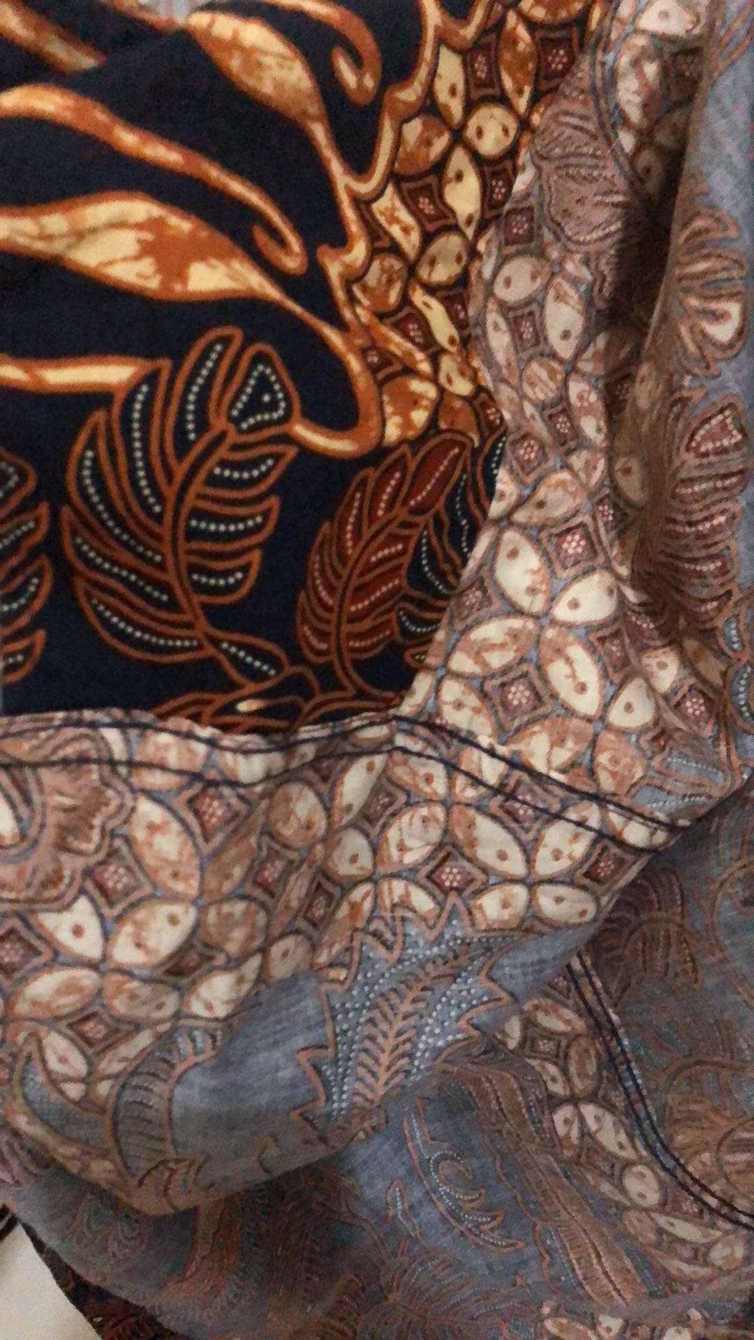 M231 Kemeja Pria Batik Panjang Coklat 1265a