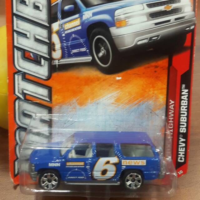 Matchbox chevy suburban blue biru A17 877 car diecast