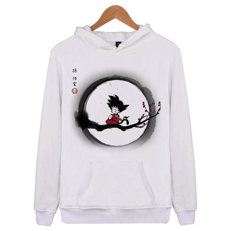 Sweater Kaos  Korea Hoodie Lengan  Panjang  Motif Print Anime 