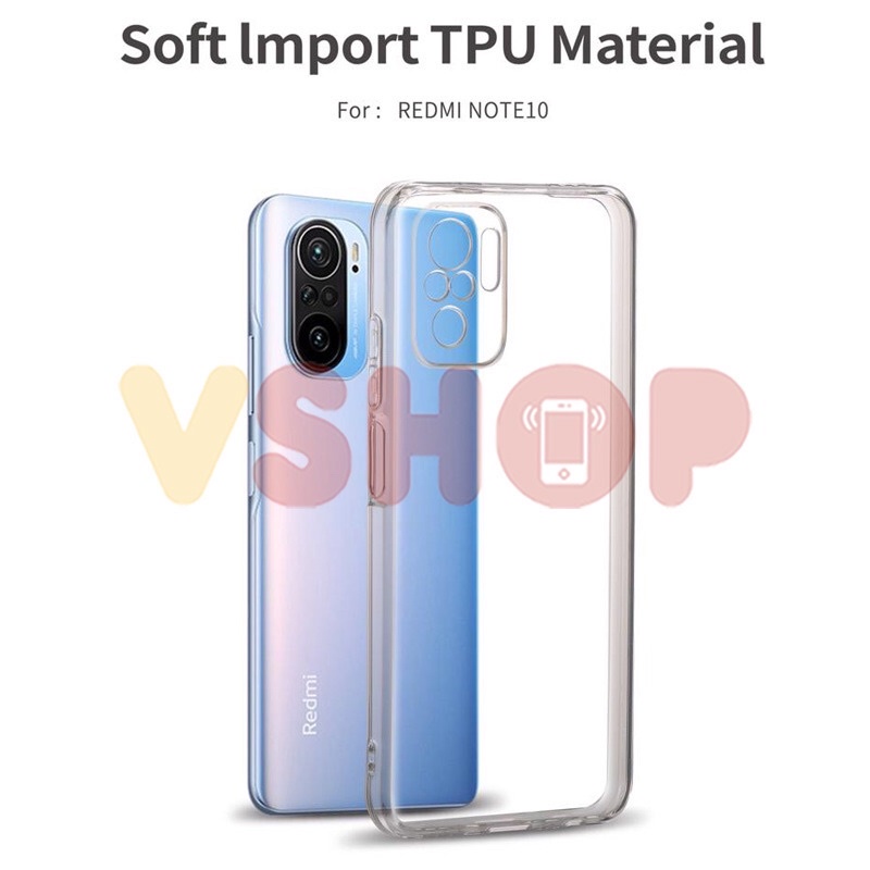 SOFTCASE TRANSPARAN XIAOMI REDMI NOTE 10 4G - REDMI NOTE 10S PREMIUM CLEAR SOFT CASE