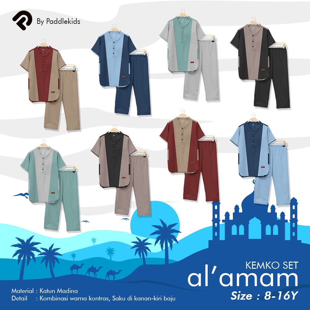 Baju koko anak setelan Al Amam By Paddle Kids