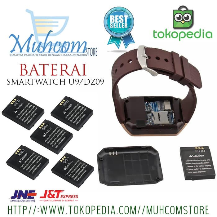 Baterai smart watch DZ09 Batre Batery U9 Smartwatch Jam tangan HP unik