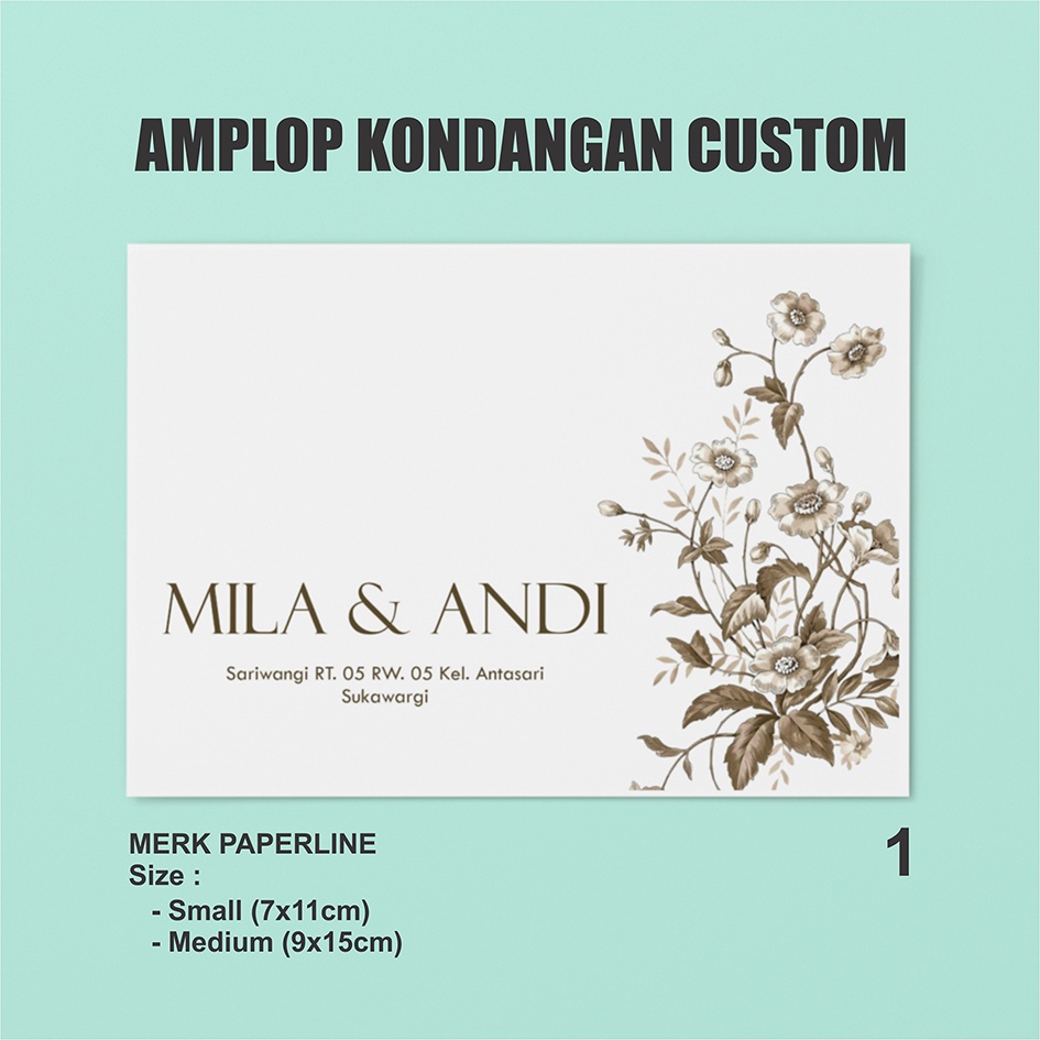 

Amplop Kondangan / Amplop Nama / Amplop Desain Custom Ketebalan 80gsm